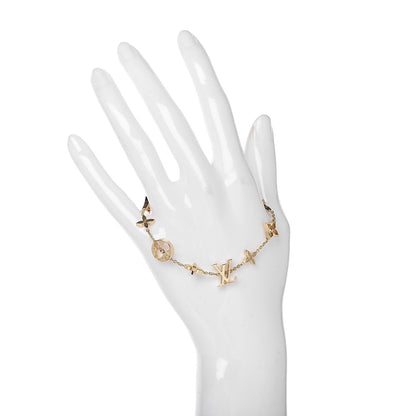 Louis Vuitton 18K Yellow Gold Monogram Bracelet 2 of 8
