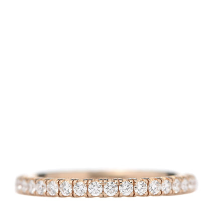 Cartier 18K Pink Gold Diamond 2mm Etincelle de Wedding Band Ring 50 5.25 3 of 6