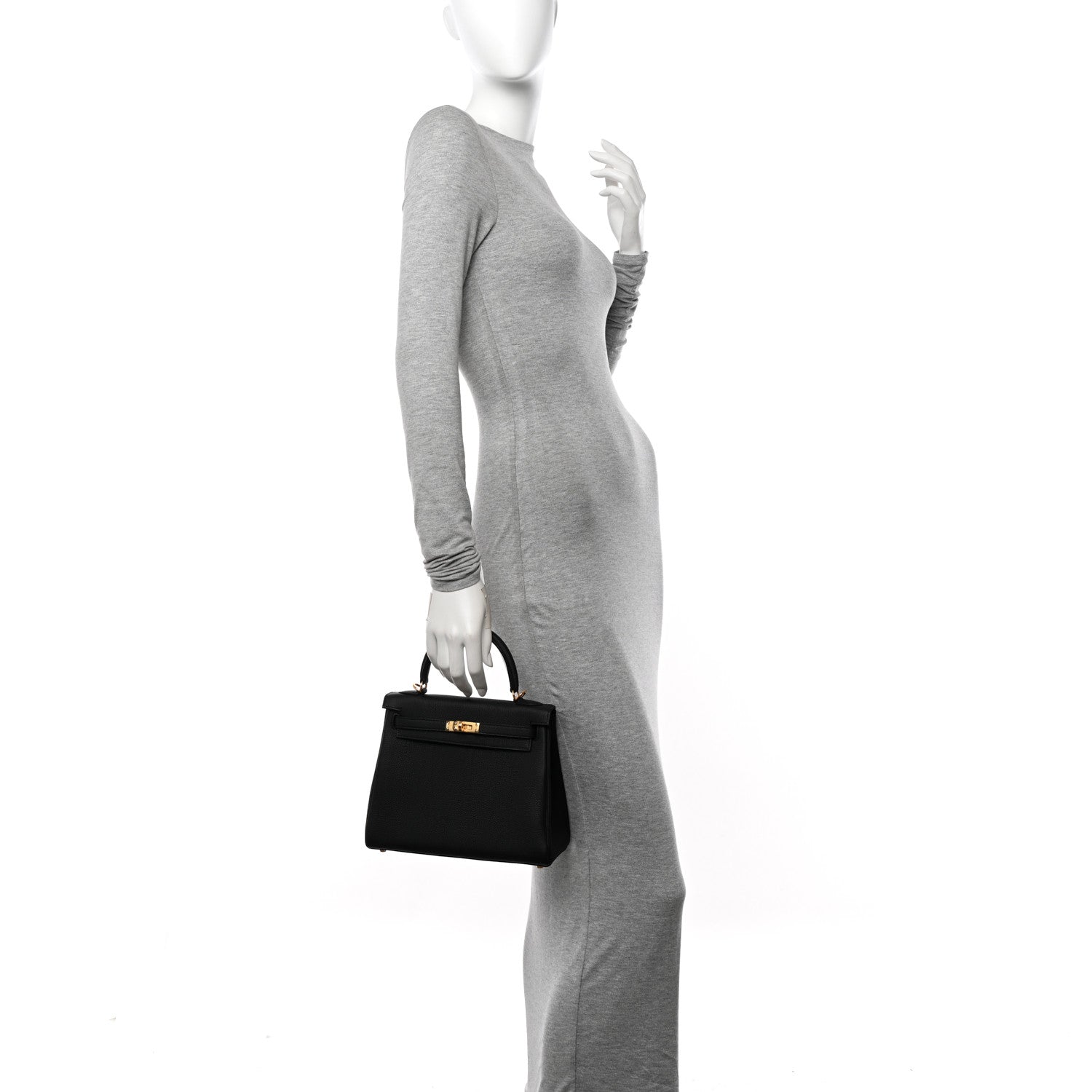 Hermes Togo Kelly Retourne 25 Black 2 of 11