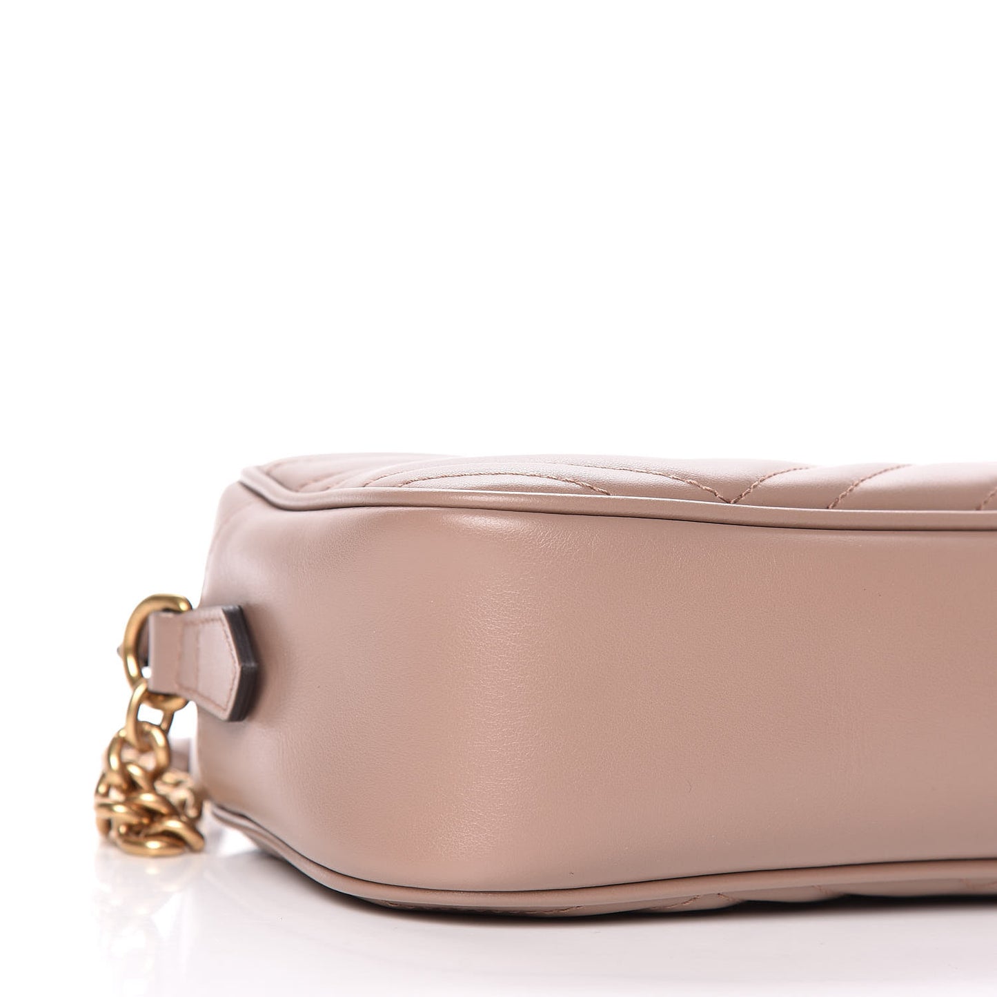 Calfskin Matelasse Small GG Marmont Chain Shoulder Bag Porcelain Rose