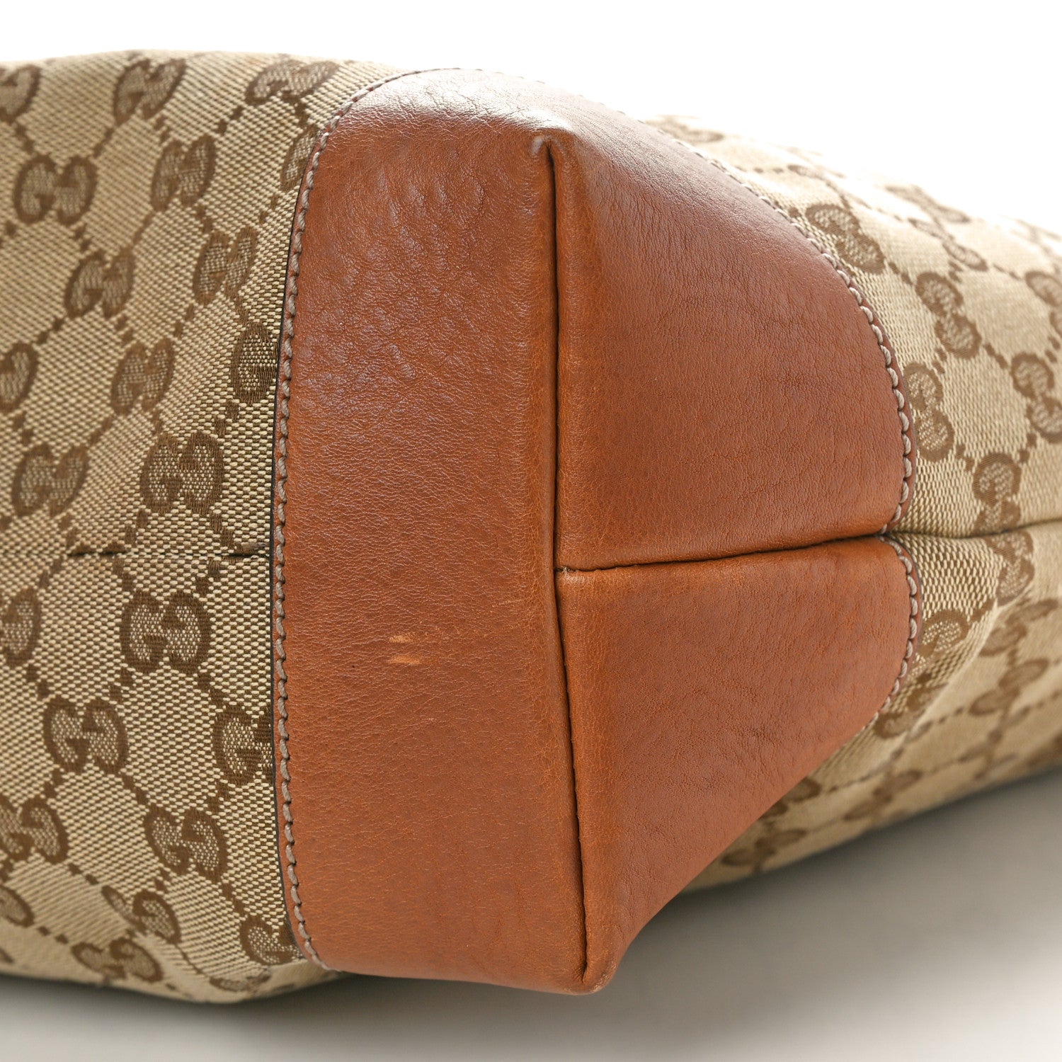 Gucci Guccissima Medium Charm Tote Light Brown 10 of 10