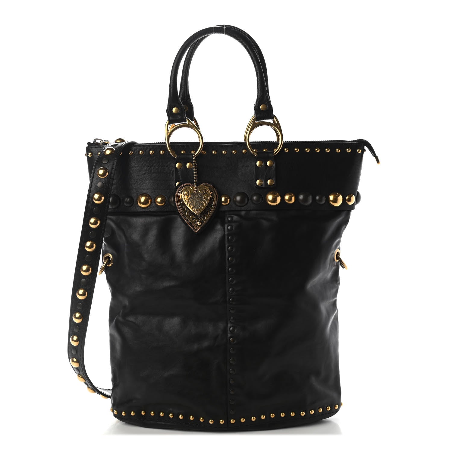 Gucci Calfskin Large Babouska Tote Black 1 of 9