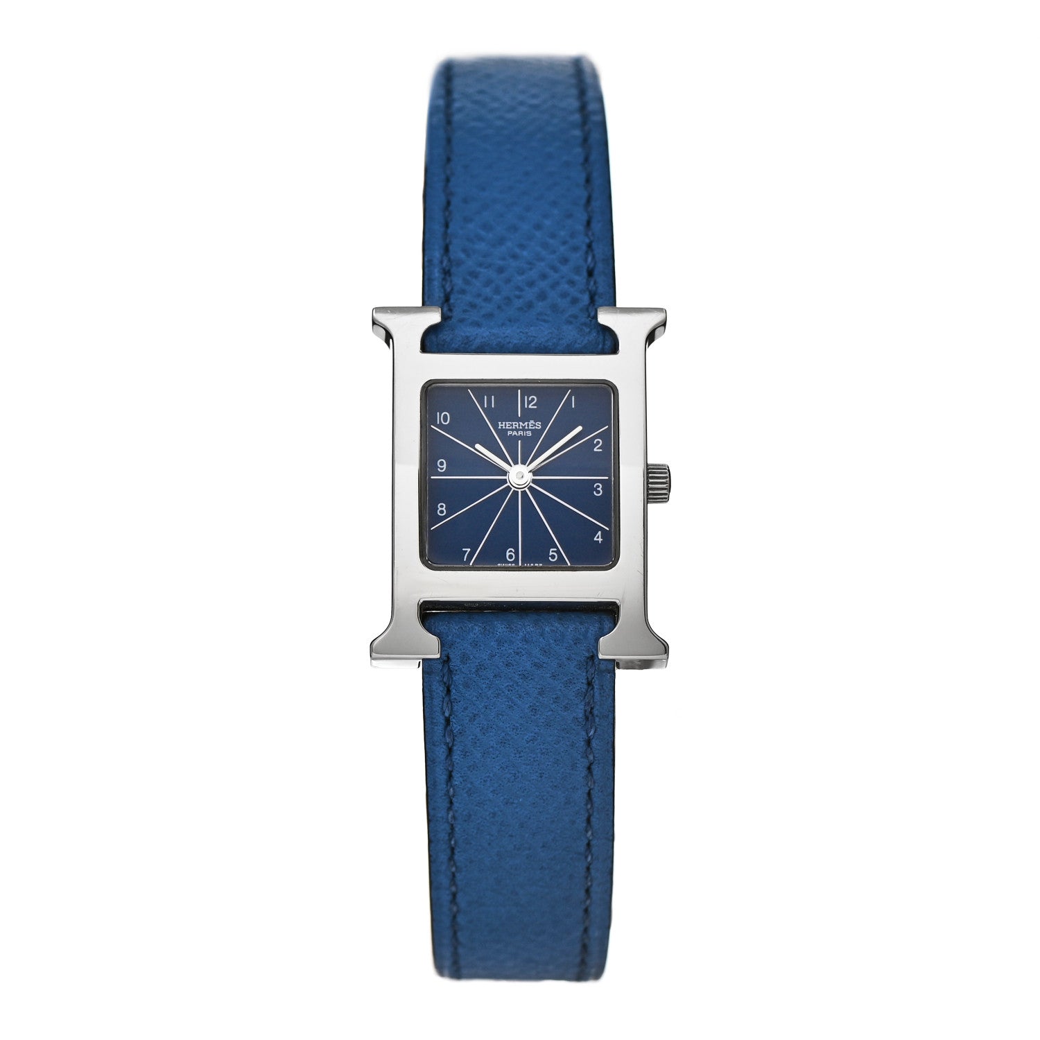 Hermes Stainless Steel Epsom 21mm Heure H Hour Quartz Watch Malta 1 of 4