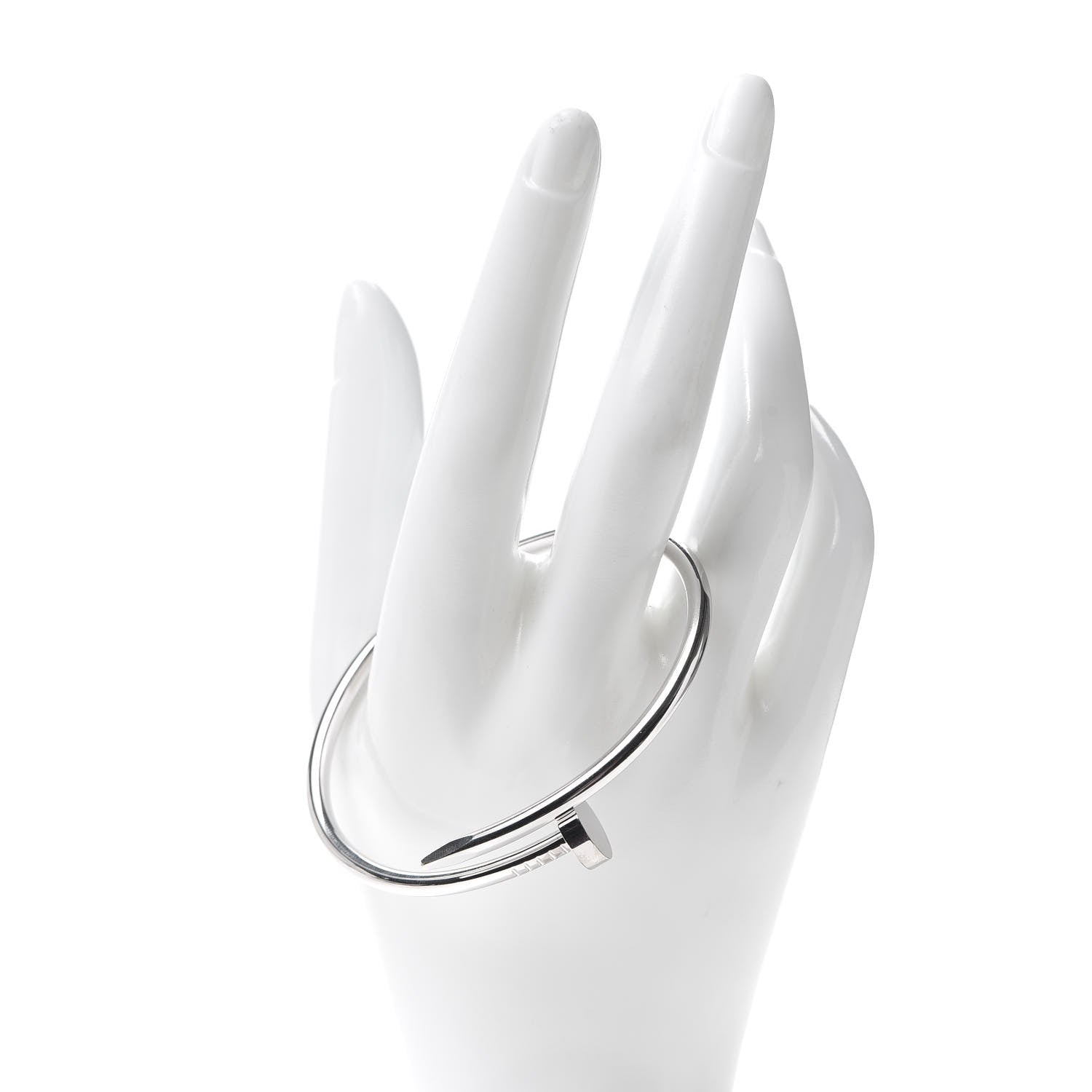 Cartier 18K White Gold Juste Un Clou Bracelet 18 2 of 7