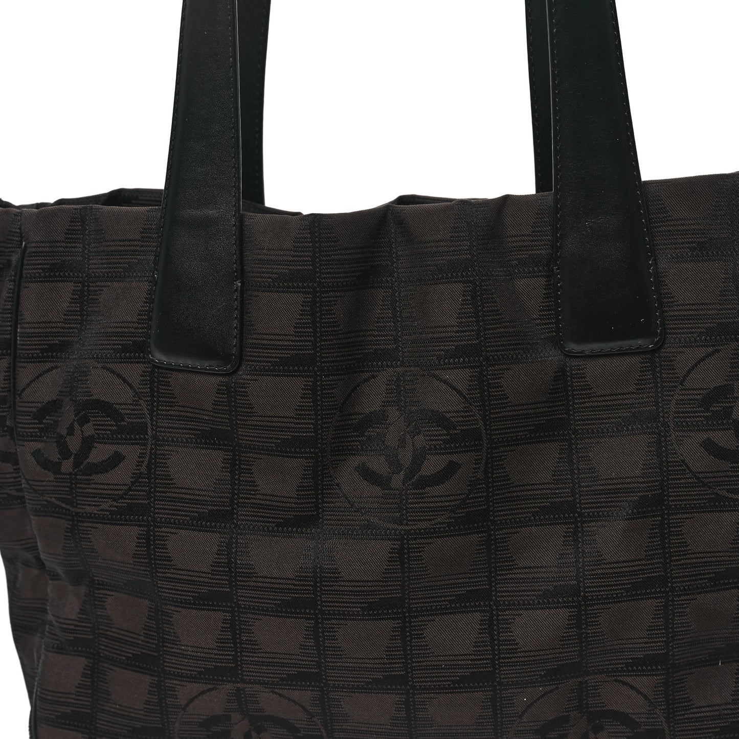 Nylon Large Travel Tote Brown