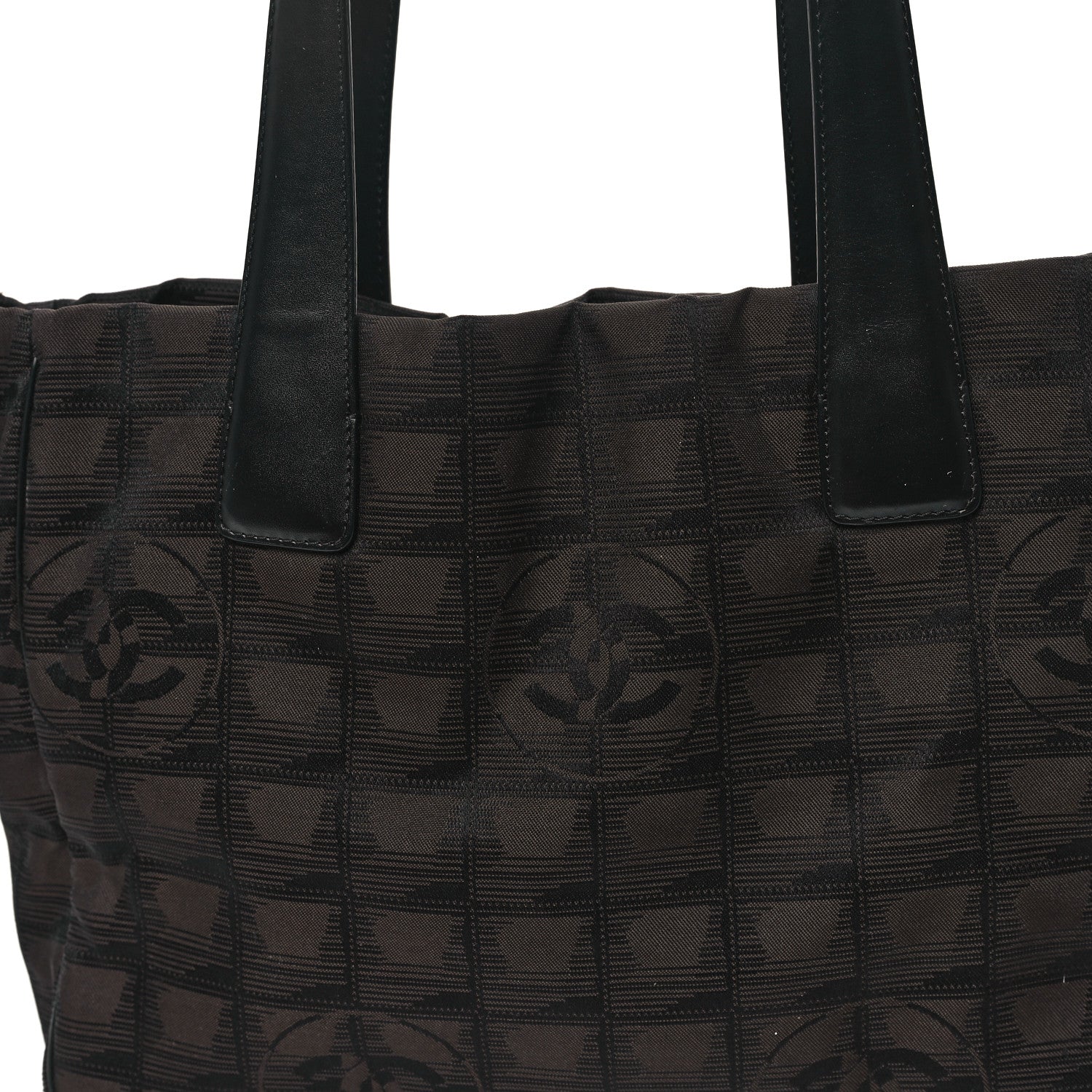 Chanel Nylon Large Travel Tote Brown 8 of 11