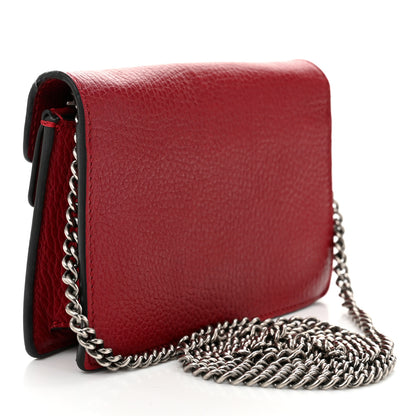 Gucci Calfskin Super Mini Dionysus Shoulder Bag Hibiscus Red 3 of 11