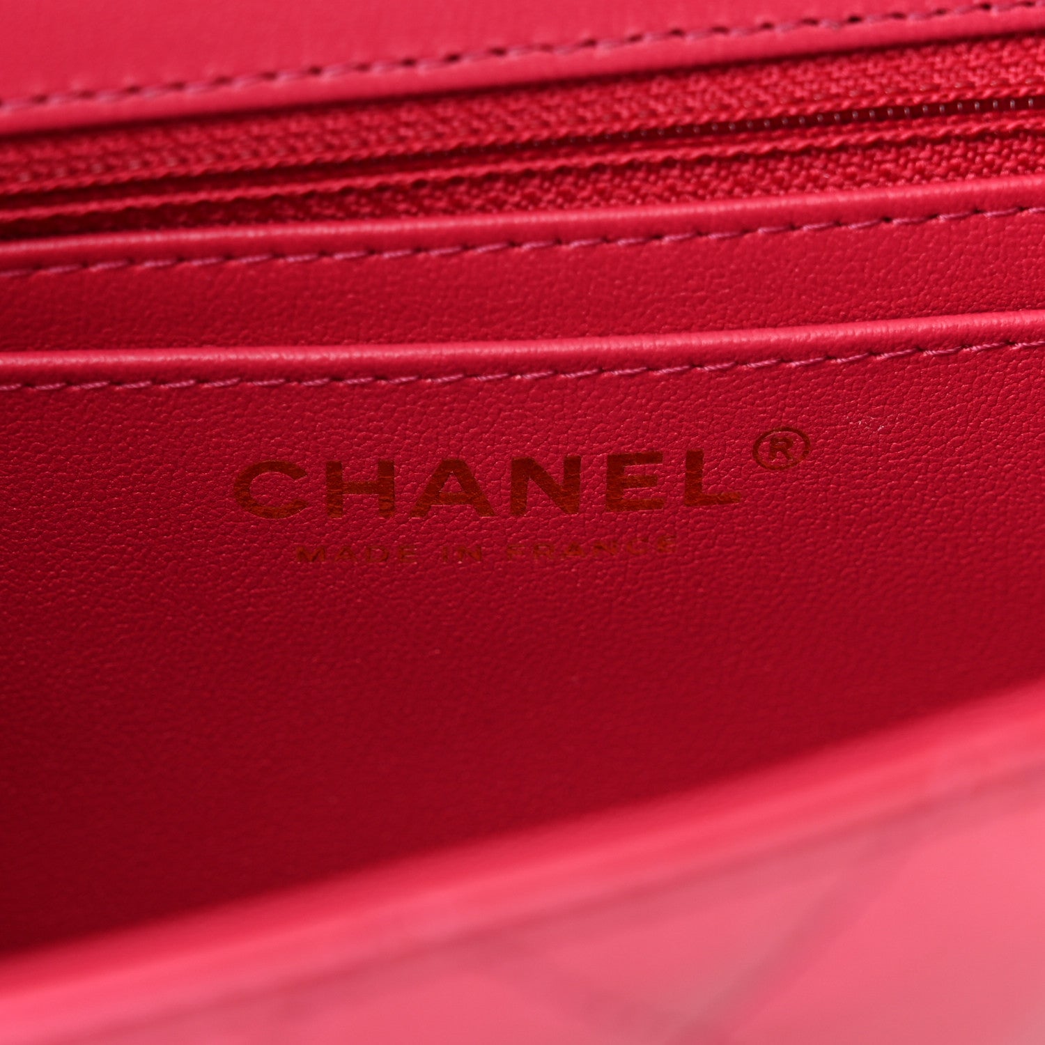 Chanel Shaded Patent Calfskin Quilted Mini Rectangular Flap Pink Dark Pink 5 of 8