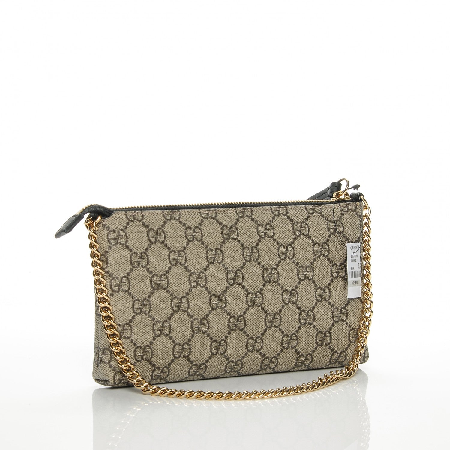 Gucci GG Supreme Monogram Wrist Wallet Black 3 of 6
