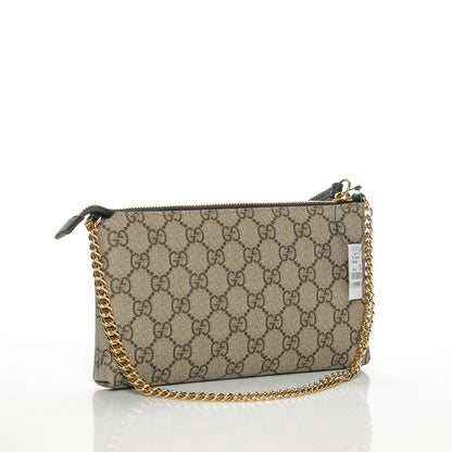Gucci GG Supreme Monogram Wrist Wallet Black 3 of 6