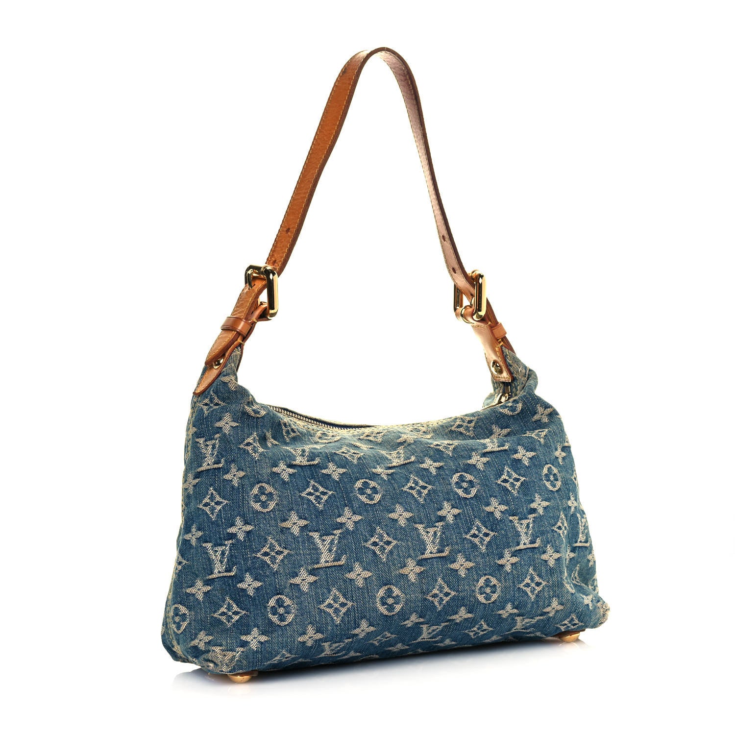 Louis Vuitton Monogram Denim Baggy PM Blue 3 of 16