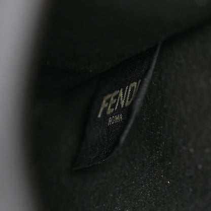 Fendi Vitello Plexiglass FF Embossed Mini Fendi Sunshine Shopper Tote Black 8 of 10