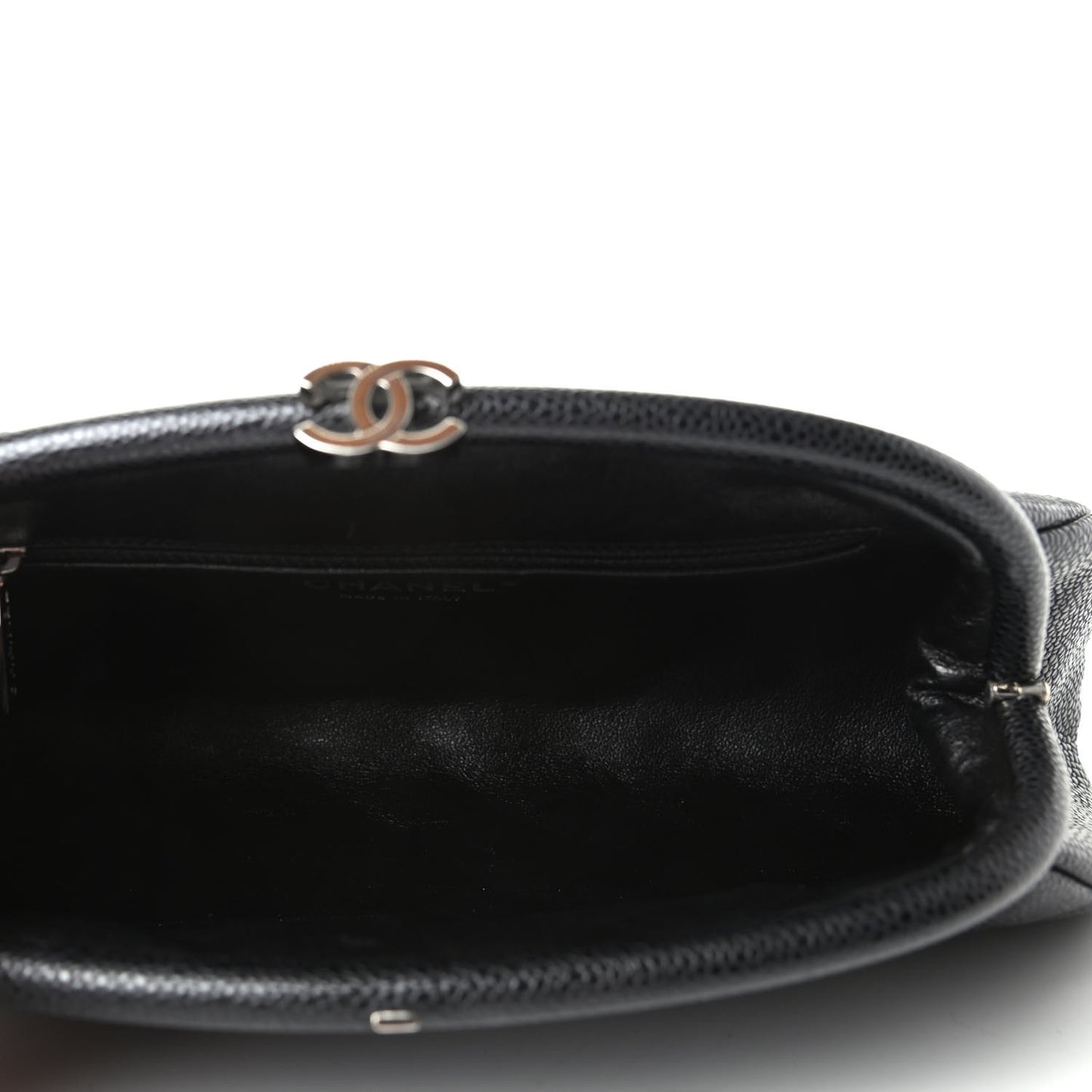 Caviar Quilted Timeless Clutch Black