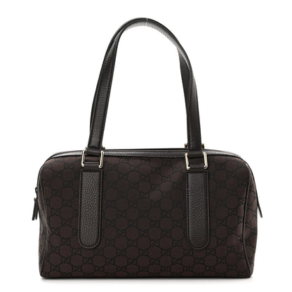 Gucci Nylon Monogram Small Boston Dark Brown 1 of 9