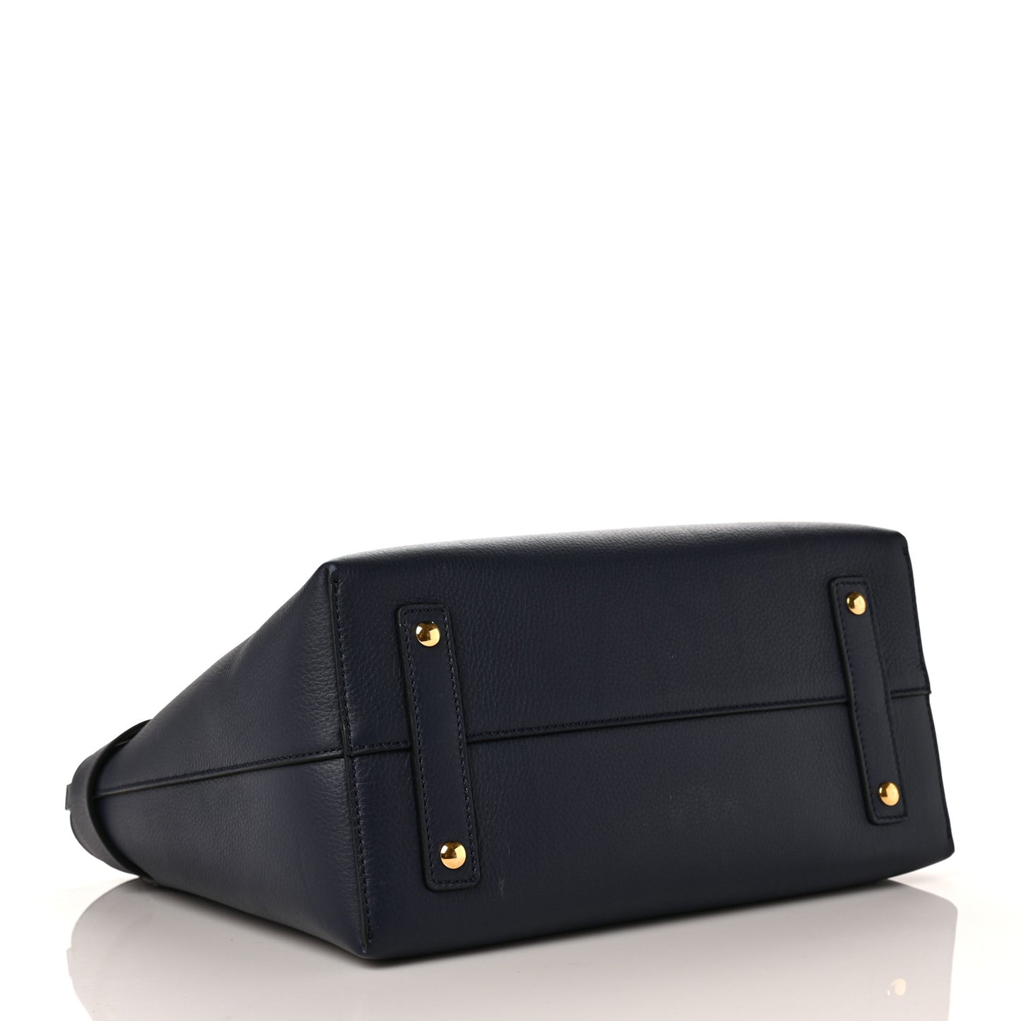Soft Grain Calfskin Medium Belt Bag Navy Blue
