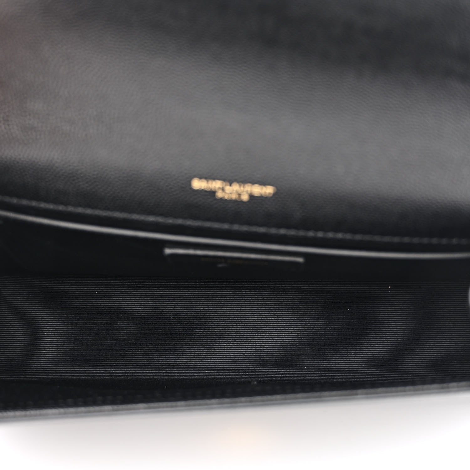 Saint Laurent Grain De Poudre Medium Classic Monogram Kate Satchel Black 5 of 10