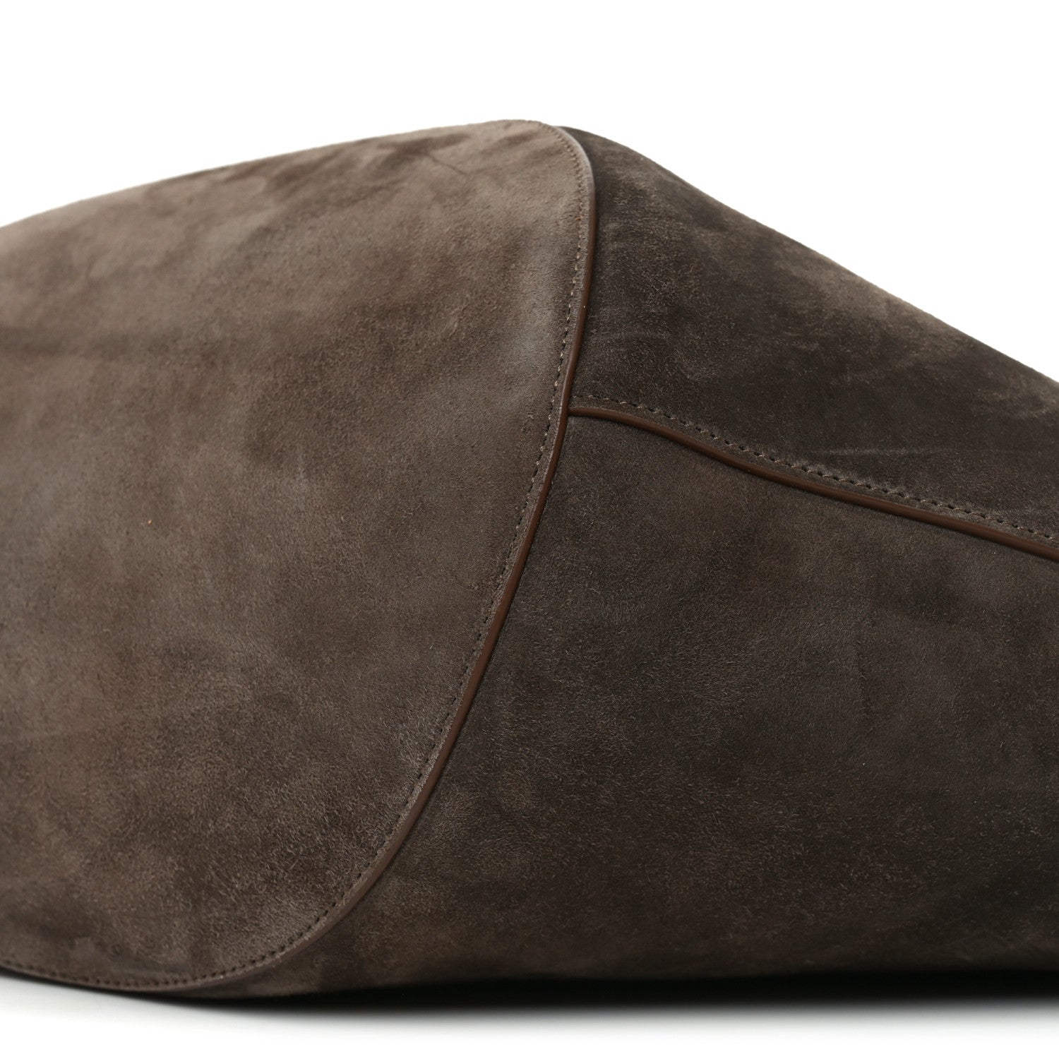 Khaite Suede Calfskin Medium Lotus Tote Cedar 10 of 10