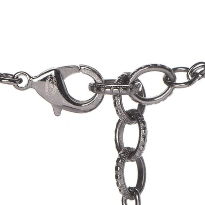 Chanel Ruthenium Pearl CC Short Necklace Dark Grey 5 of 6