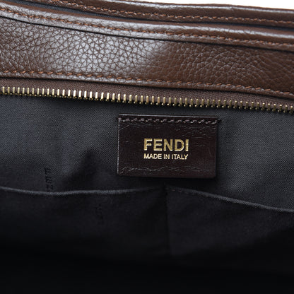 Fendi Zucca Vitello Artic Grande Shopping Tote Tobacco Castagna 6 of 10