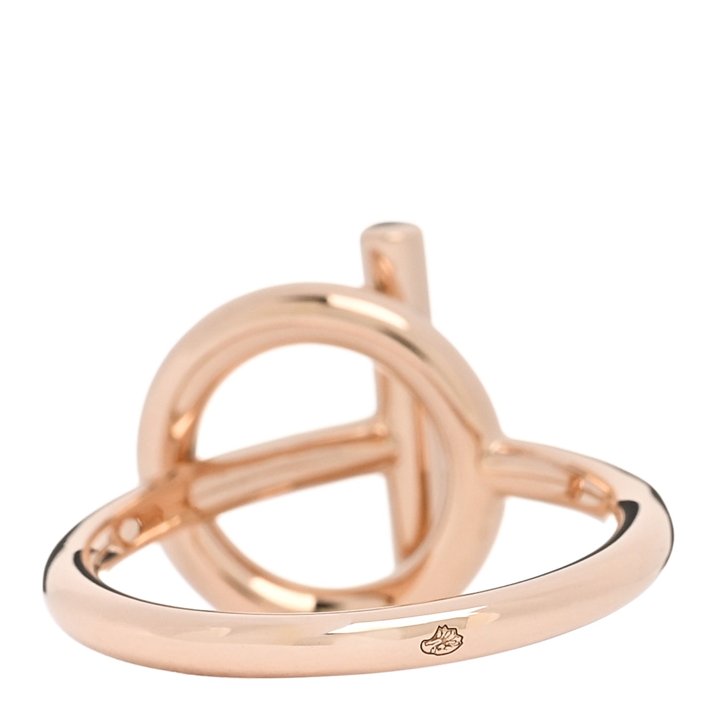 18K Rose Gold Diamond PM Echappee Ring 49 5