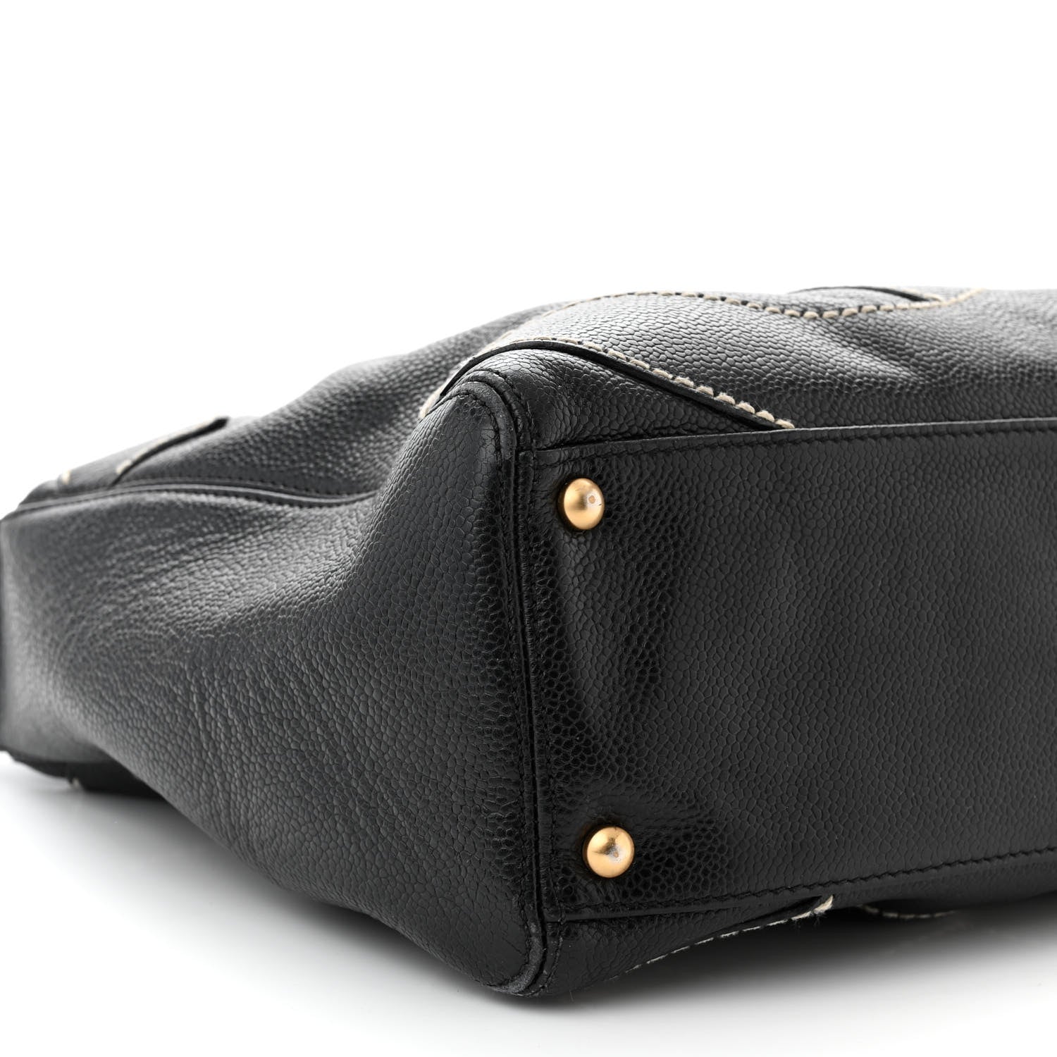 Chanel Caviar CC Stitched Medium Hobo Black 9 of 12