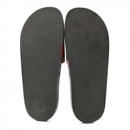 Gucci GG Supreme Monogram Strawberry Slide Sandals 39 Beige Multicolor 5 of 9