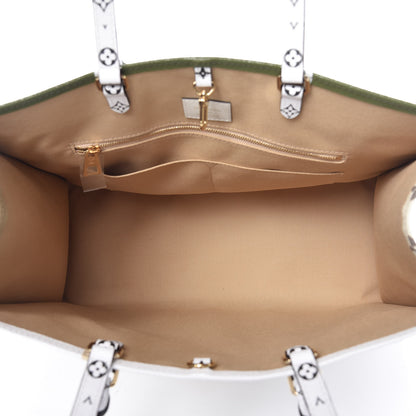 Louis Vuitton Monogram Giant Onthego GM Kaki Beige 6 of 11