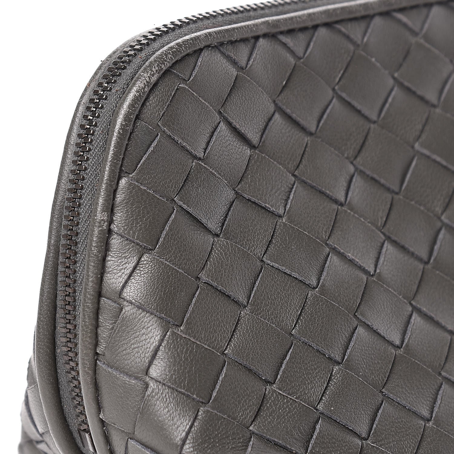 Bottega Veneta Nappa Intrecciato Cosmetic Pouch Grey 13 of 16