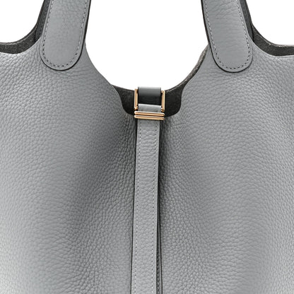 Hermes Taurillon Clemence Picotin Lock 22 MM Gris Pantin 8 of 11