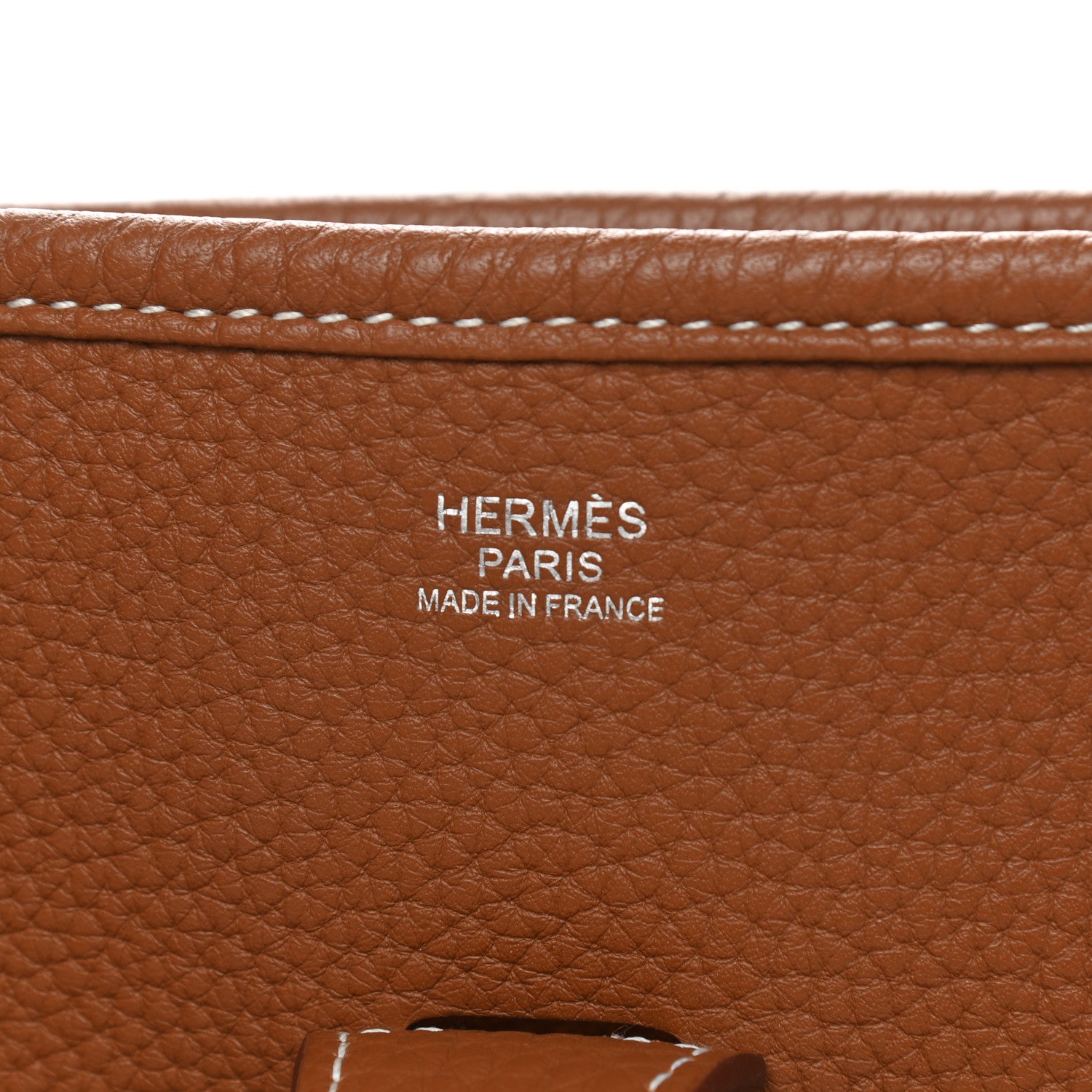 Hermes Taurillon Clemence Evelyne III GM Gold 6 of 8