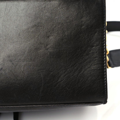 Chanel Lambskin Quilted Drawstring Backpack Black 13 of 21