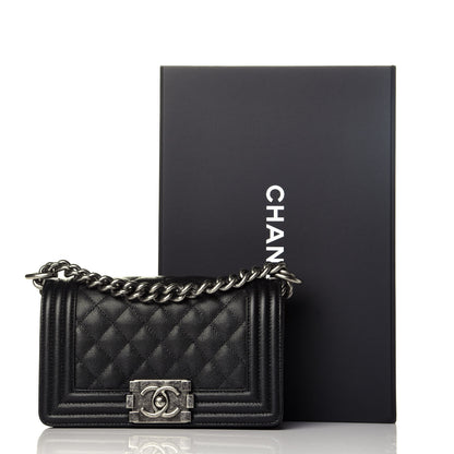 Chanel Caviar Quilted Small Boy Flap Black 10 of 10