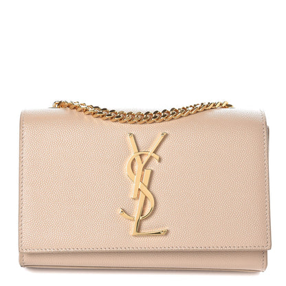 Saint Laurent Grain De Poudre Small Monogram Kate Satchel Nude Powder 1 of 7
