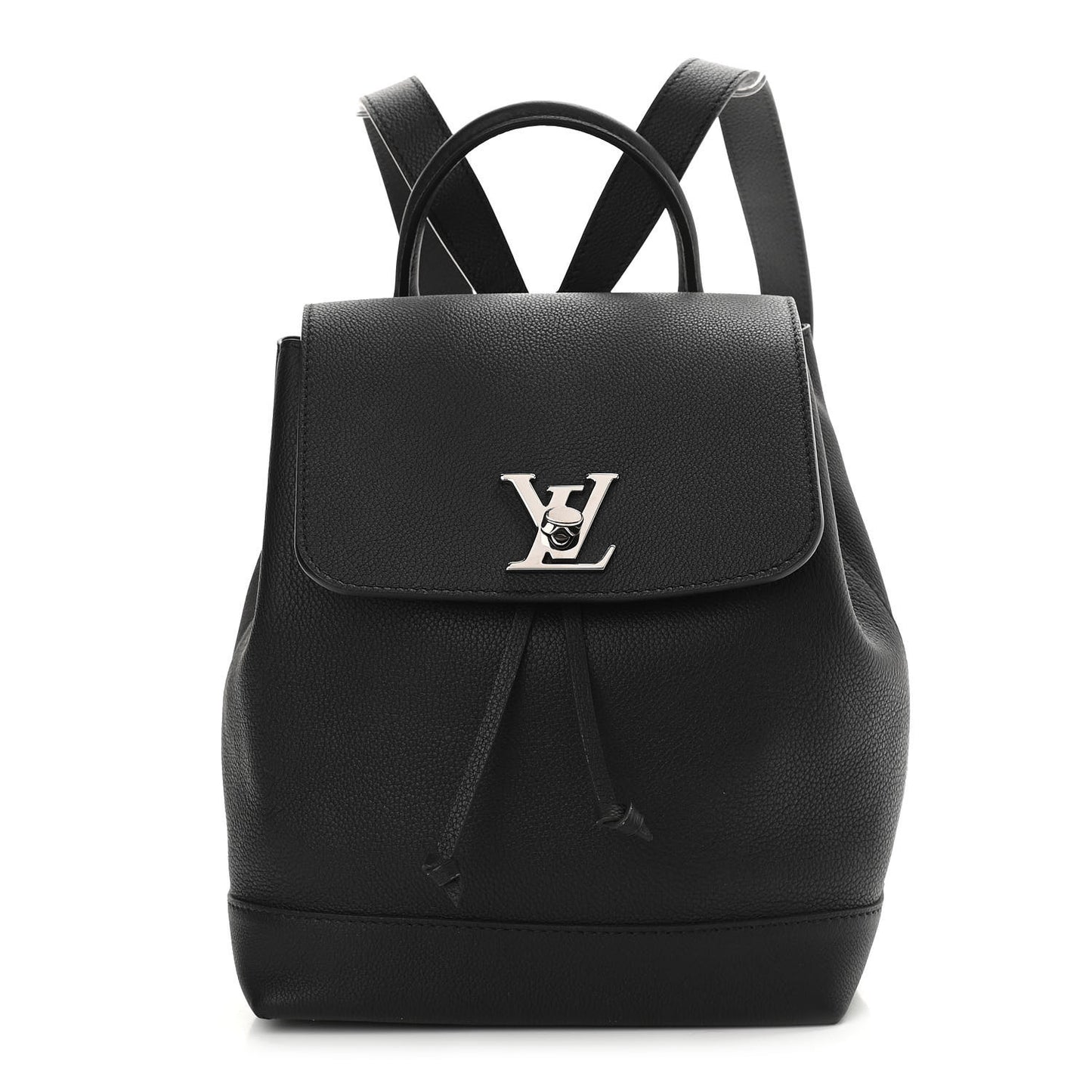 Calfskin Lockme Backpack Black