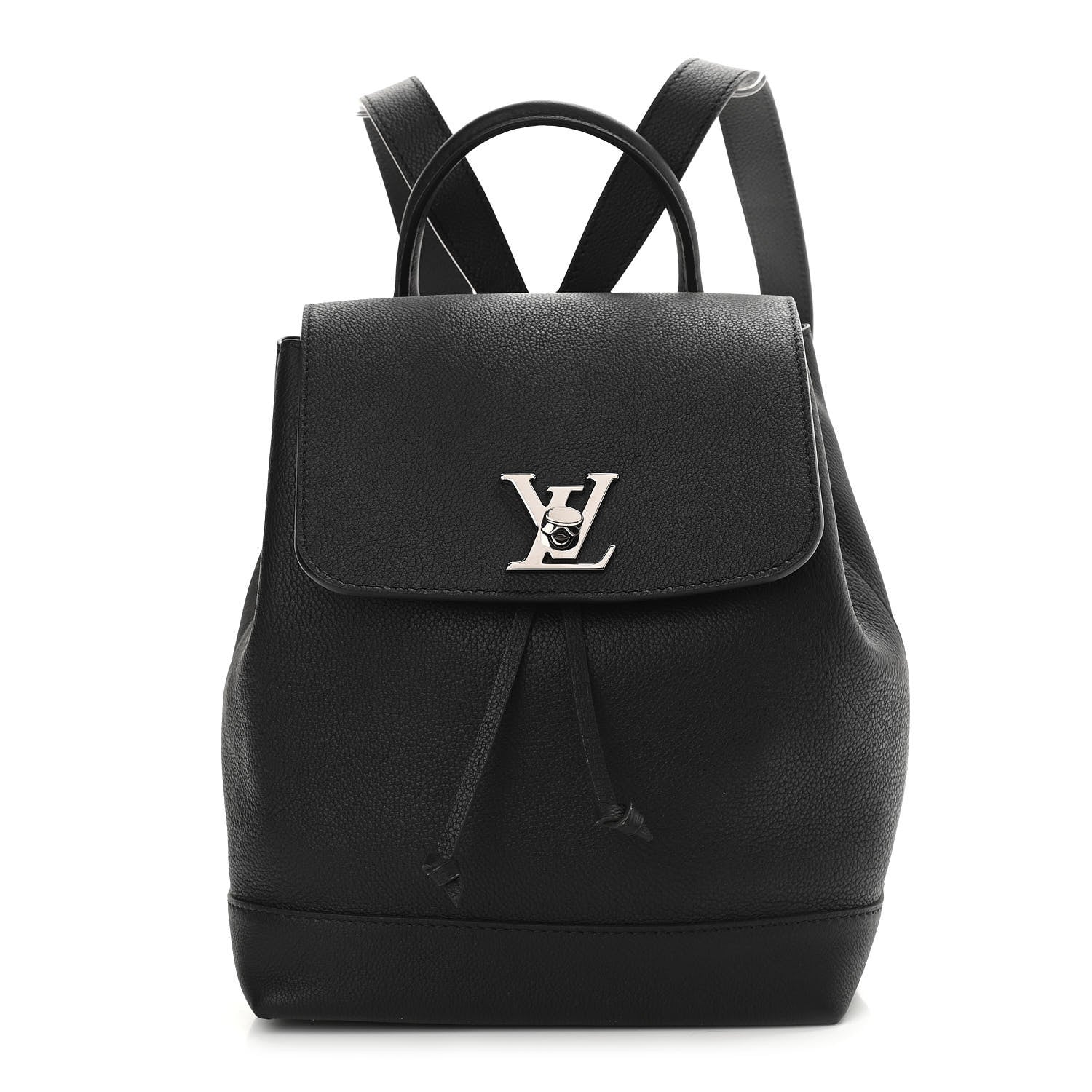 Louis Vuitton Calfskin Lockme Backpack Black 1 of 11