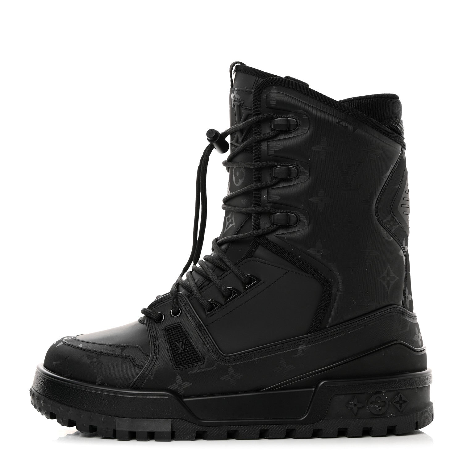 Louis Vuitton Monogram Mens LV Trainer Snow Snow Boots 8 Black 1 of 8