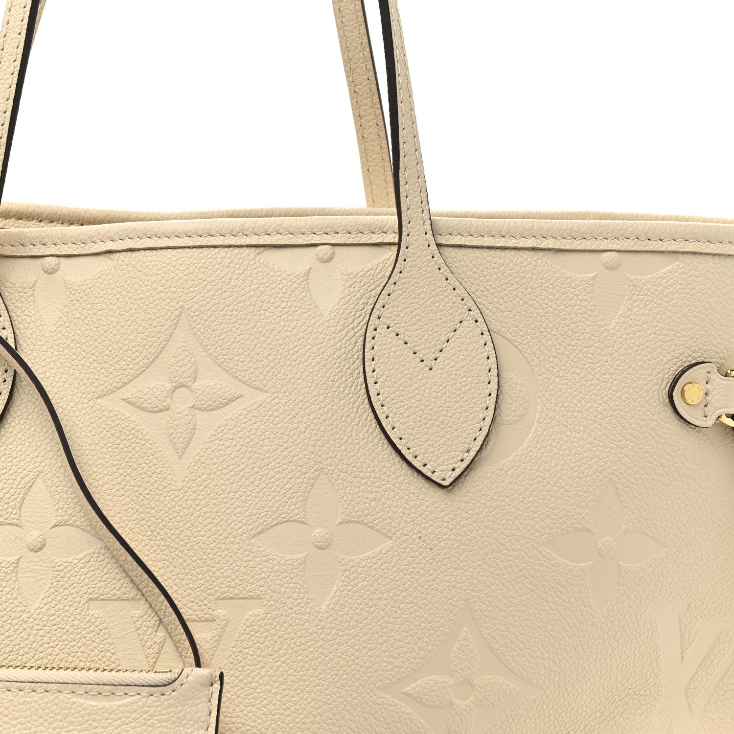 Louis Vuitton Empreinte Monogram Giant Neverfull MM Cream 8 of 10