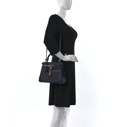 Hermes Swift Colormatic Kelly Retourne 25 Caban Black Chai Gold Etoupe 2 of 12