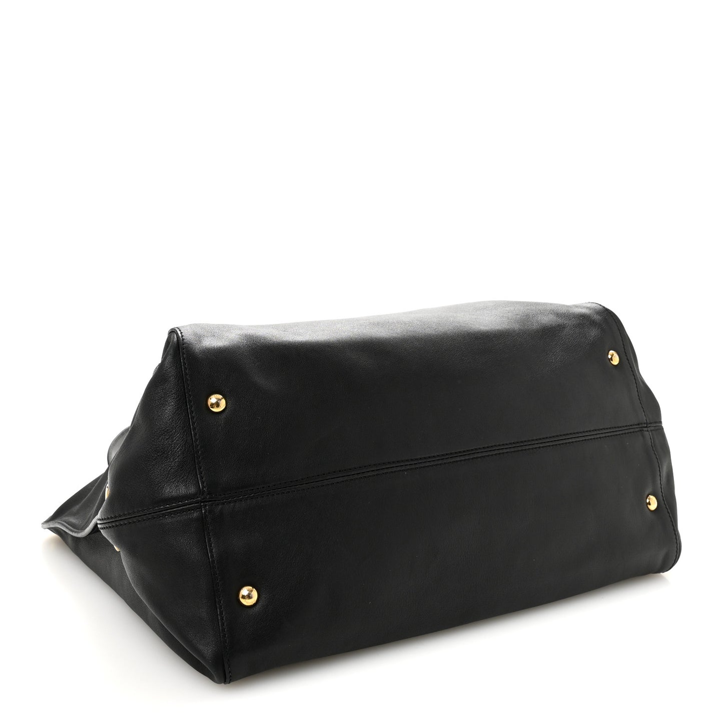 Calfskin Trifolio Tote Black