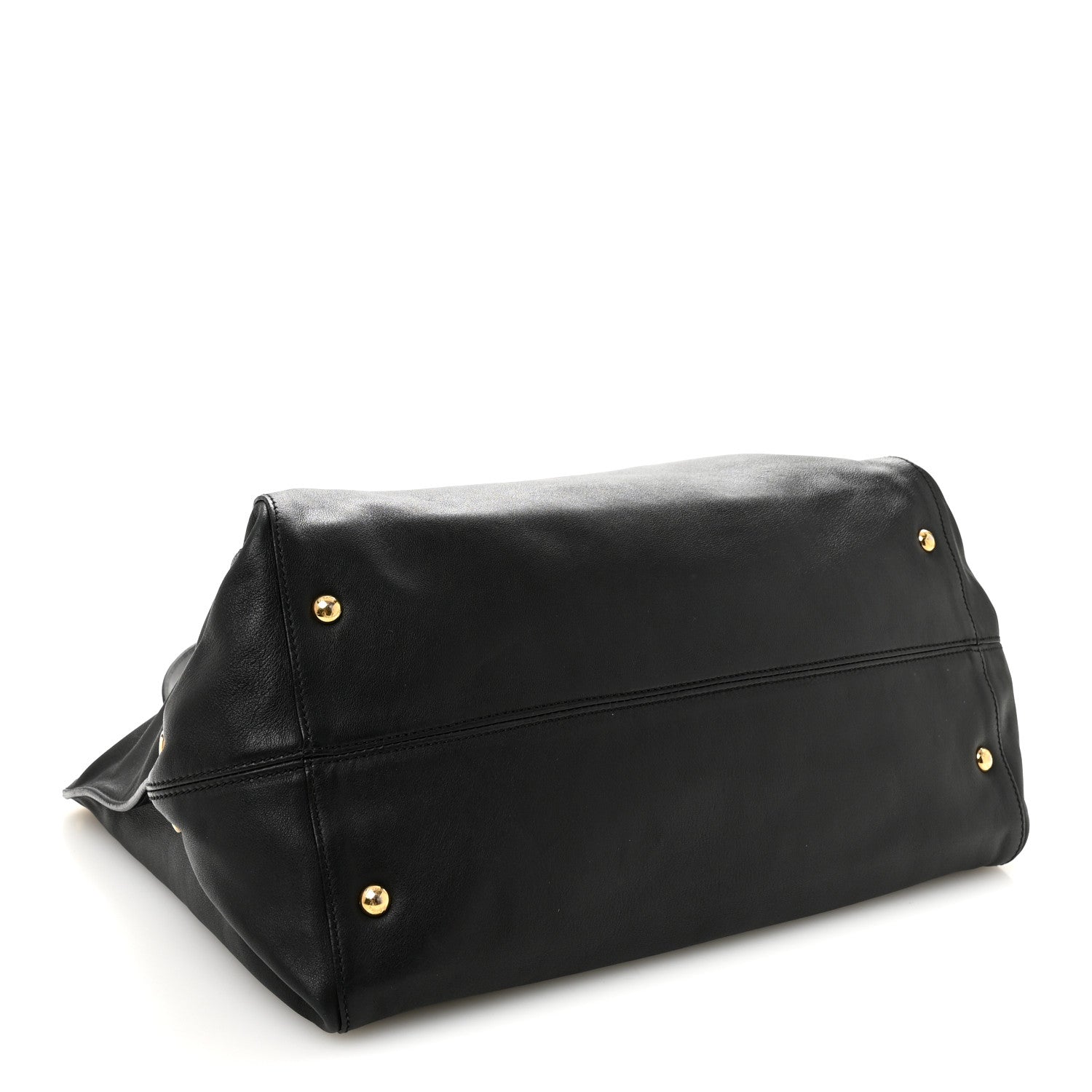 Salvatore Ferragamo Calfskin Trifolio Tote Black 4 of 9