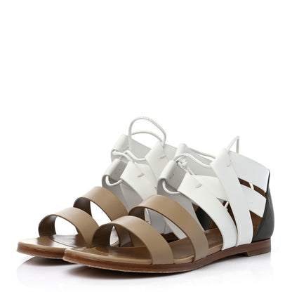 Hermes Calfskin Womens Gladiator Sandals 37.5 3 of 7