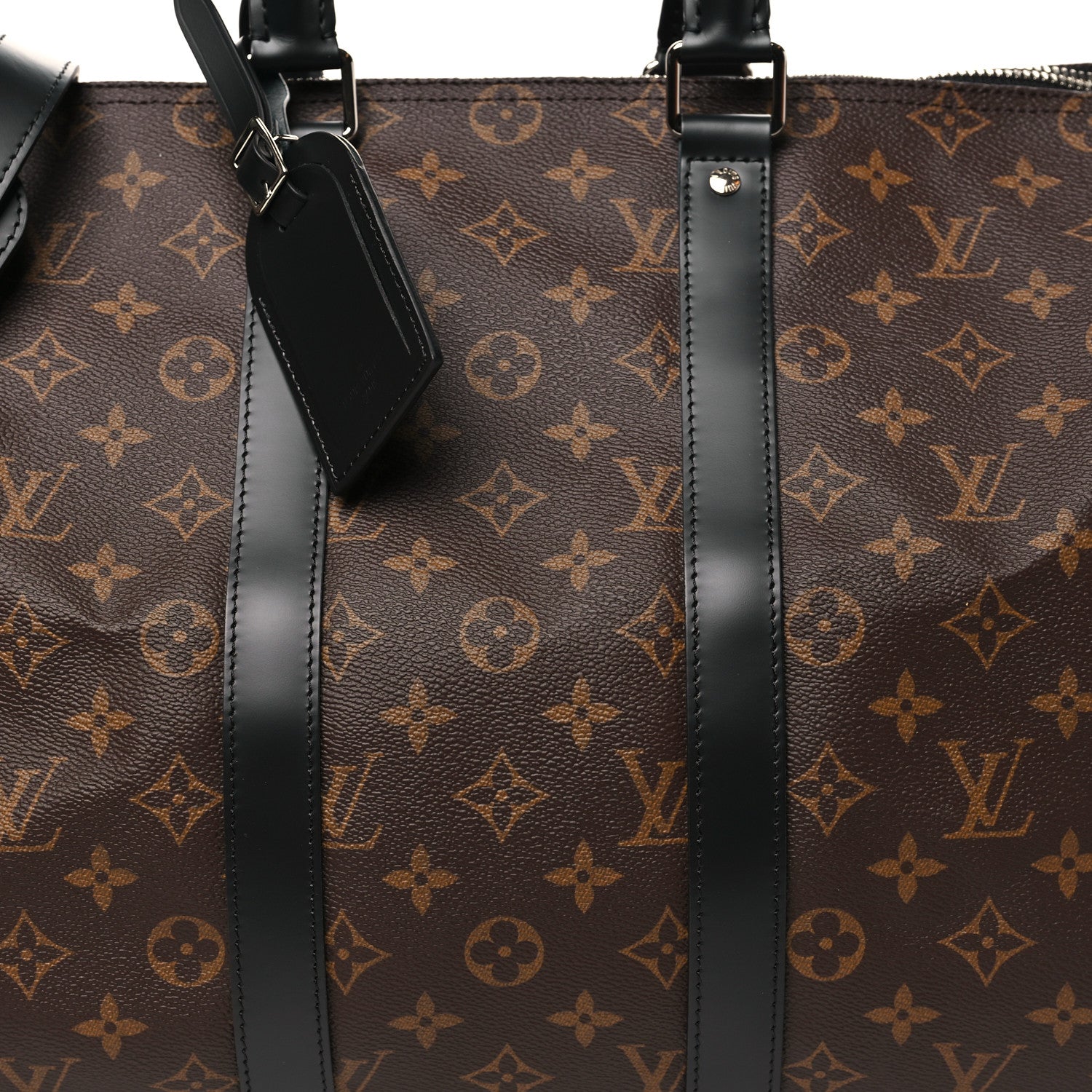 Louis Vuitton Monogram Macassar Keepall Bandouliere 45 6 of 9