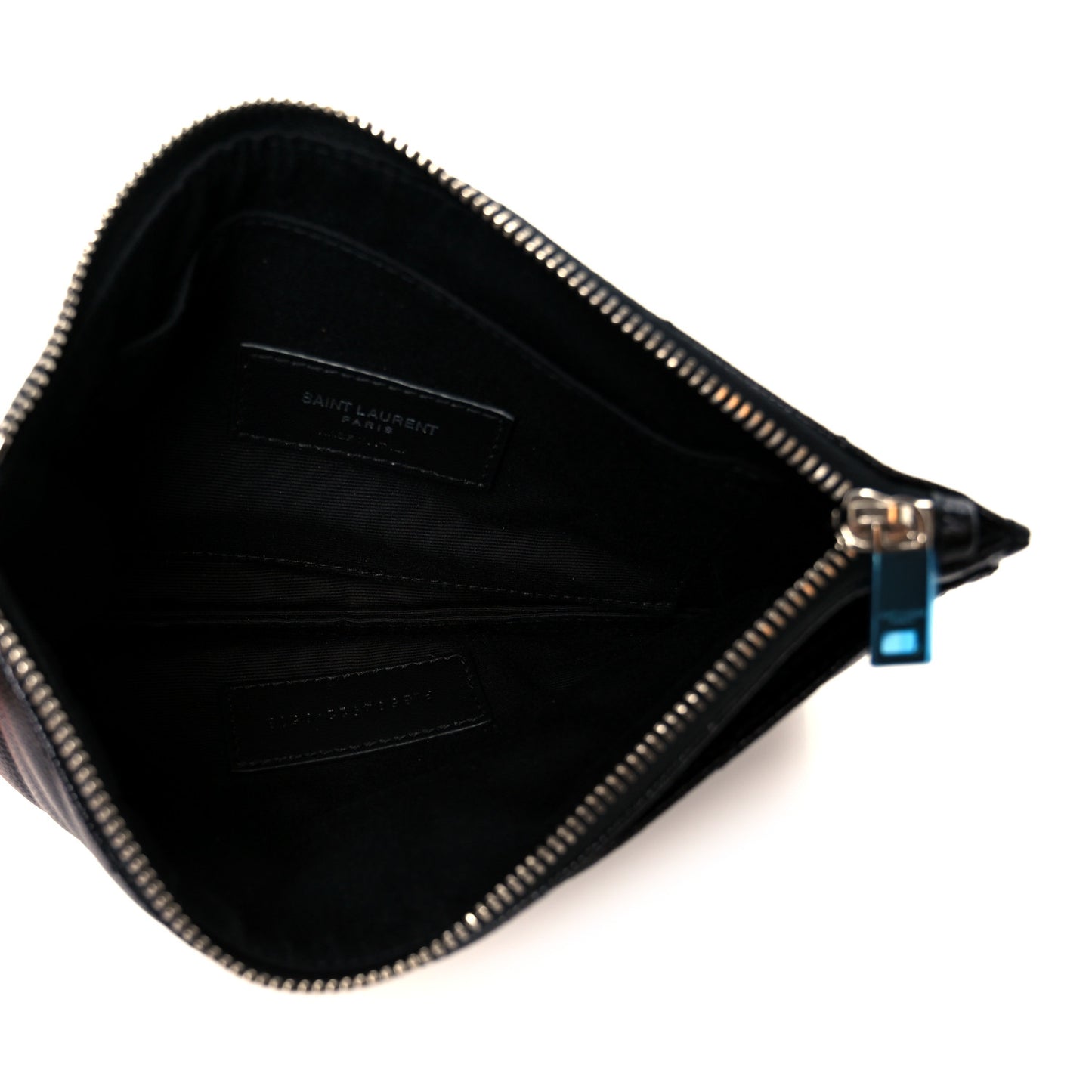Grain De Poudre Chevron Monogram Bill Pouch Black