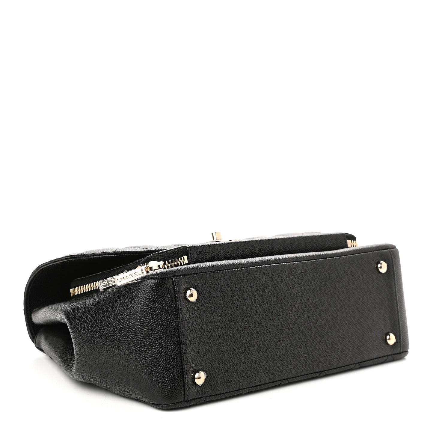 Caviar Quilted Large Business Affinity Flap Black
