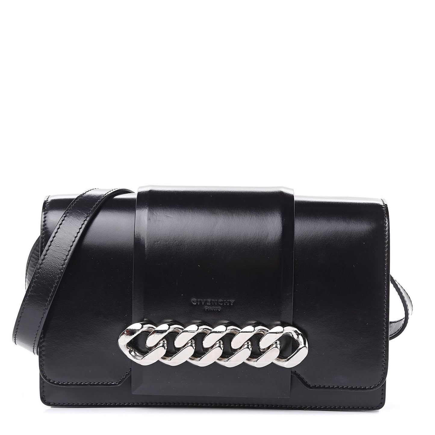 Calfskin Infinity Flap Bag Black