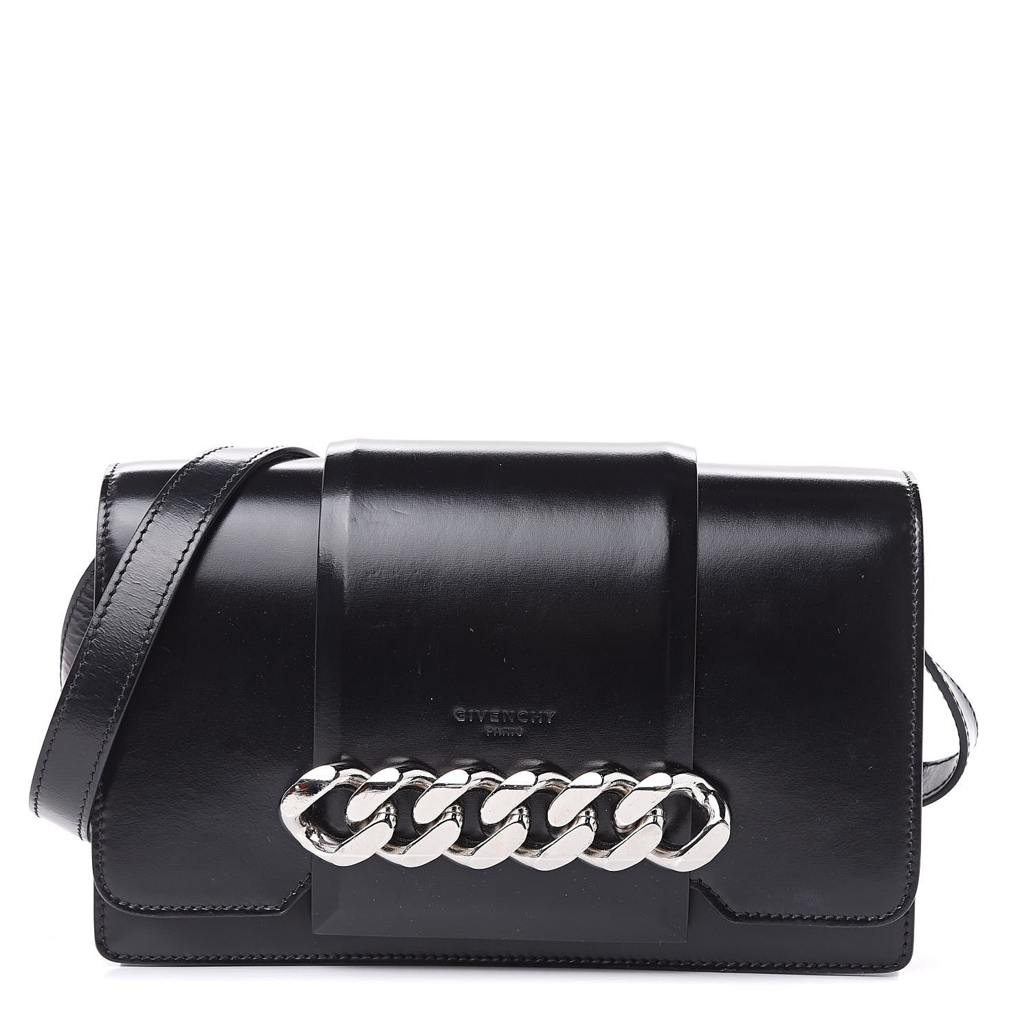 Givenchy Calfskin Infinity Flap Bag Black 1 of 12