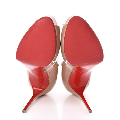 Christian Louboutin Patent New Very Prive 120 Pumps 37.5 Nude 8 of 12
