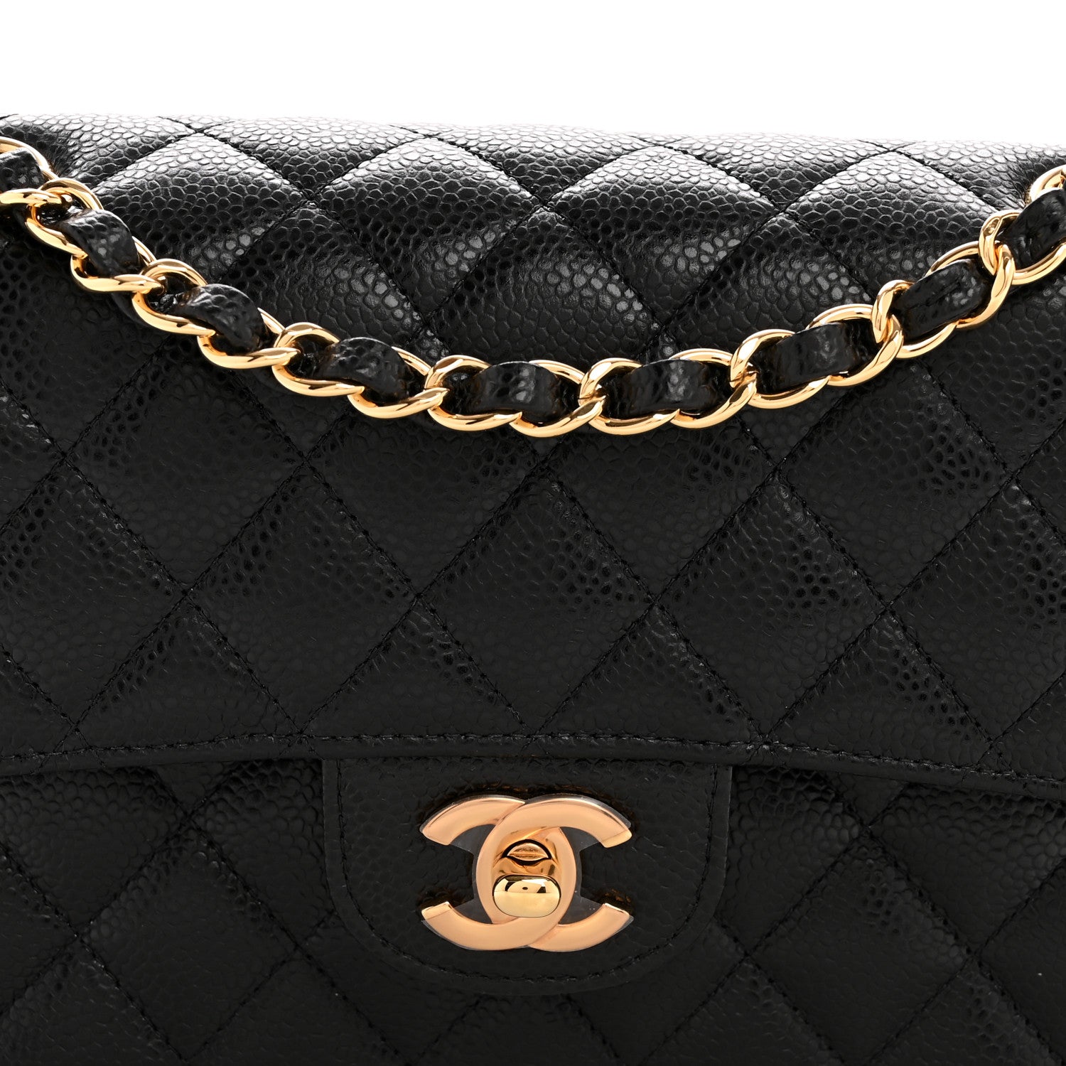 Chanel Caviar Quilted Small Double Flap Black 8 of 10