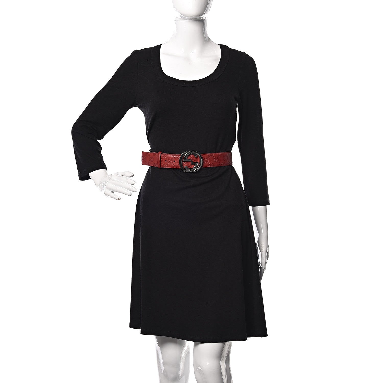 Gucci Guccissima Interlocking G 40mm Belt 90 36 Red 2 of 6