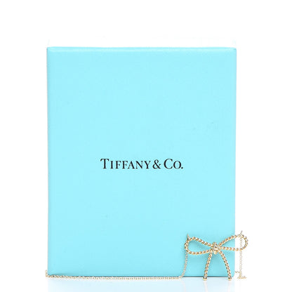 Tiffany 18K Yellow Gold Twist Bow Pendant Necklace 8 of 8